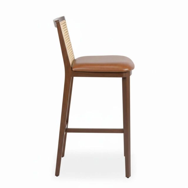 Ghế bar Simonini bọc da Si gỗ Ash GBSK031