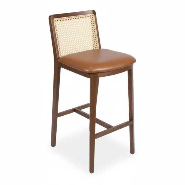 Ghế bar Simonini bọc da Si gỗ Ash GBSK031