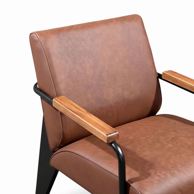 Ghế sofa đơn Nappa lưng cao nệm bọc Si GSD68118