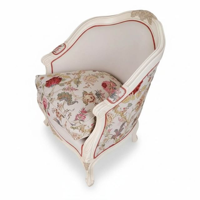 Ghế sofa đơn tân cổ điển gỗ tần bì GSD68109 Ghế sofa đơn tân cổ điển gỗ tần bì GSD68109