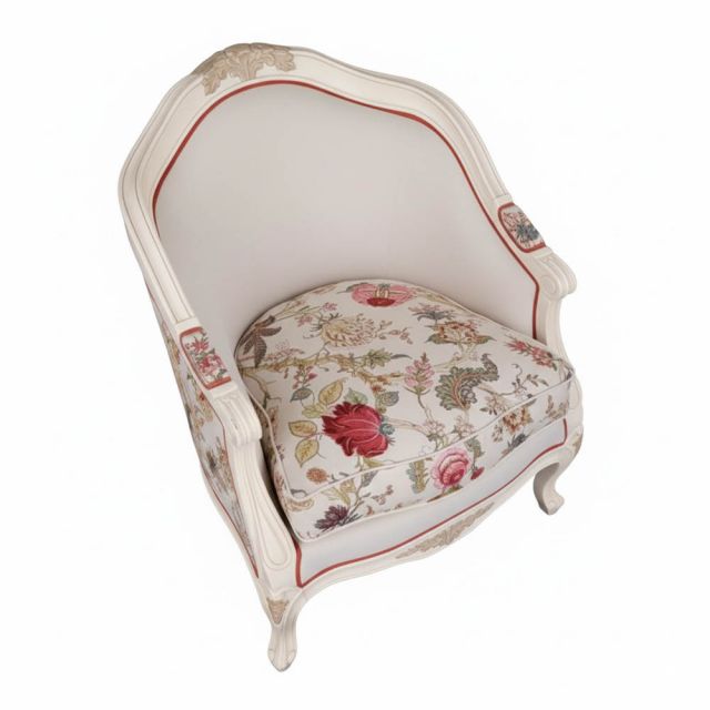 Ghế sofa đơn tân cổ điển gỗ tần bì GSD68109 Ghế sofa đơn tân cổ điển gỗ tần bì GSD68109