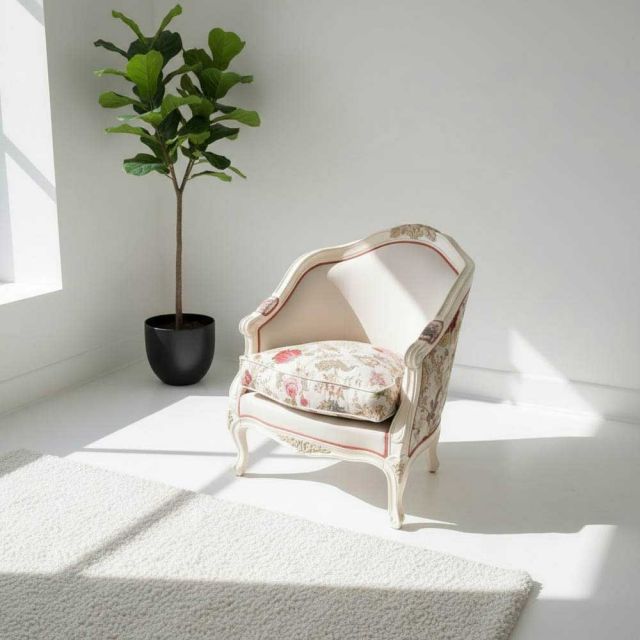 Ghế sofa đơn tân cổ điển gỗ tần bì GSD68109 Ghế sofa đơn tân cổ điển gỗ tần bì GSD68109