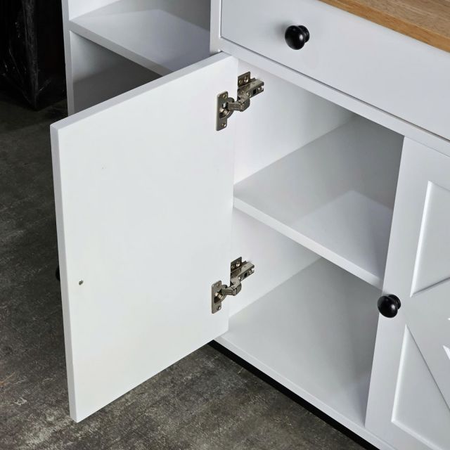 Bàn đảo bếp 104x41x80cm gỗ cao su KISL008