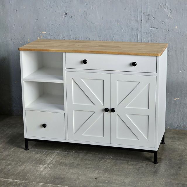 Bàn đảo bếp 104x41x80cm gỗ cao su KISL008