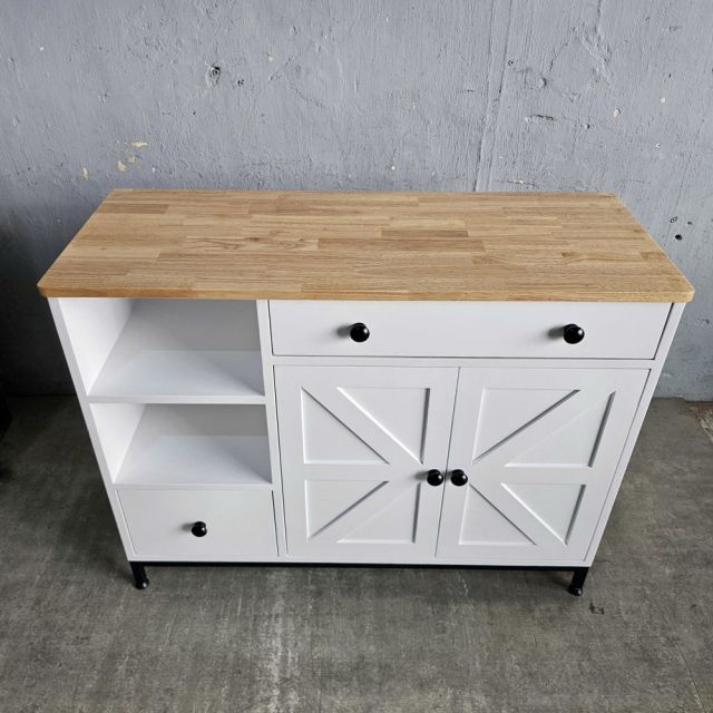 Bàn đảo bếp 104x41x80cm gỗ cao su KISL008