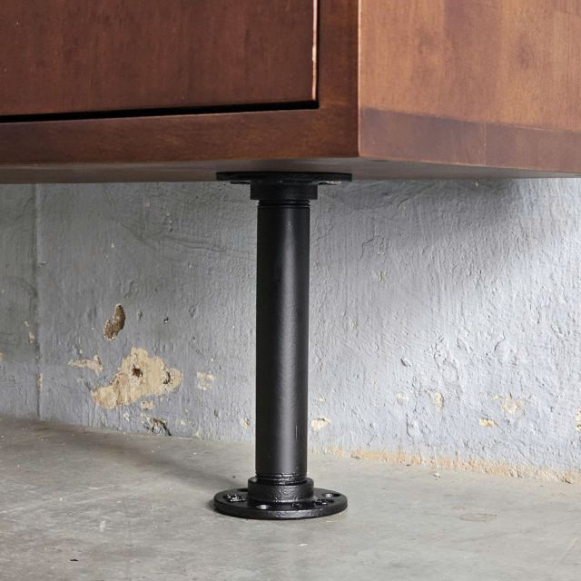 Hệ kệ ống nước áp tường 180x25x200cm gỗ cao su PPF025