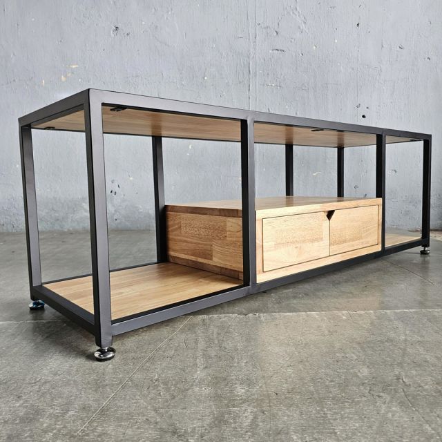Kệ TV 120x35x40cm gỗ cao su KTV68125