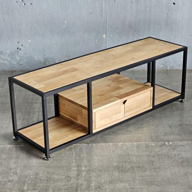 Kệ TV 120x35x40cm gỗ cao su KTV68125