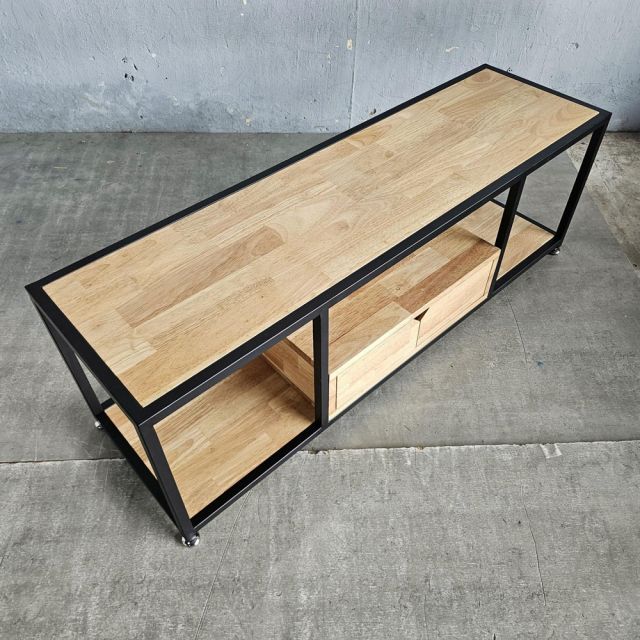 Kệ TV 120x35x40cm gỗ cao su KTV68125