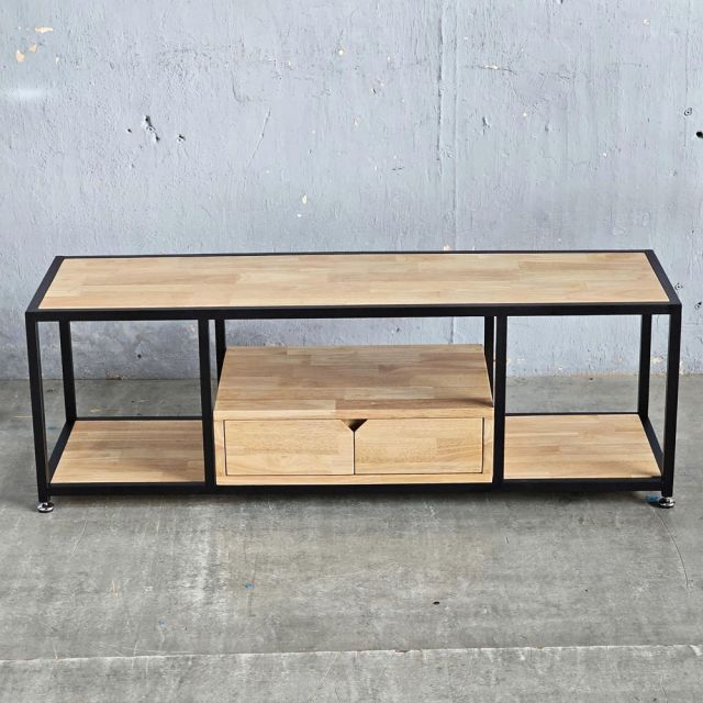 Kệ TV 120x35x40cm gỗ cao su KTV68125