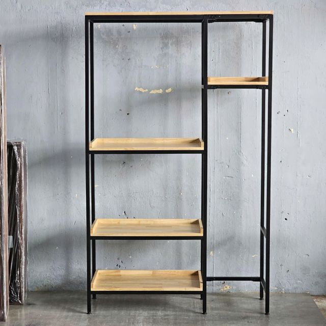 Kệ nhà bếp đa năng 123x40x200cm gỗ cao su KB68075