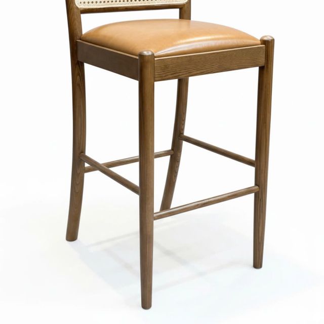 Ghế bar Sienna bọc da Si gỗ Ash GBSK033