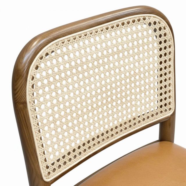 Ghế bar Sienna bọc da Si gỗ Ash GBSK033