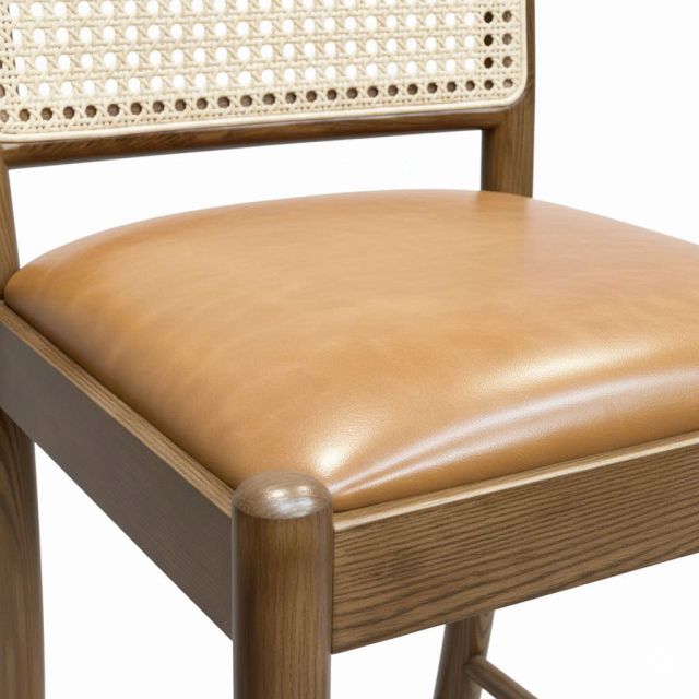 Ghế bar Sienna bọc da Si gỗ Ash GBSK033
