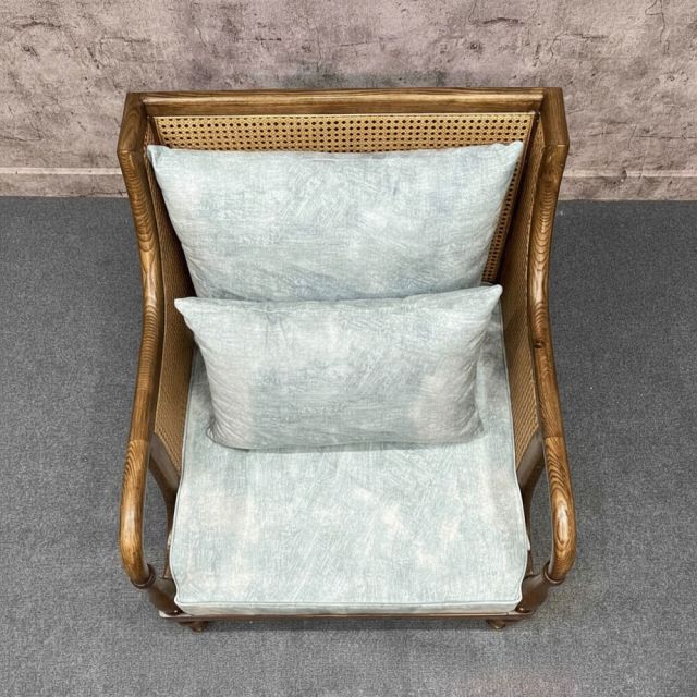 Ghế sofa đơn Club gỗ tần bì GSD68110 Ghế sofa đơn Club gỗ tần bì GSD68110