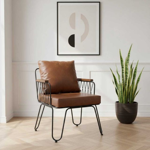 Ghế sofa đơn Fi12 nệm bọc da Si GSD68116