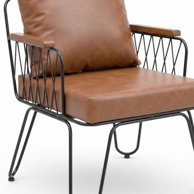 Ghế sofa đơn Fi12 nệm bọc da Si GSD68116