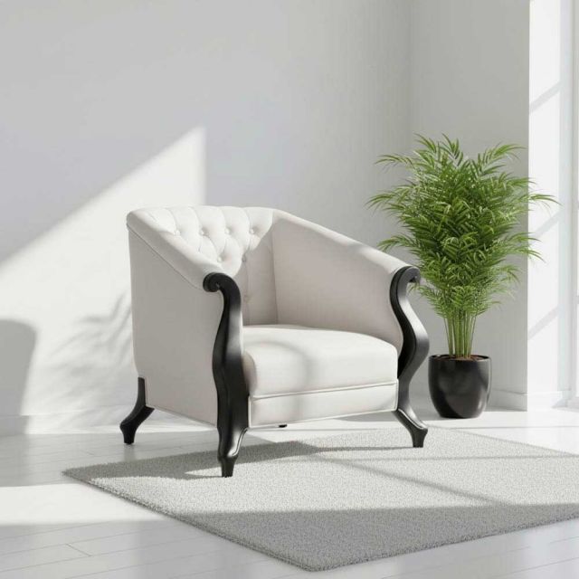 Ghế sofa đơn tân cổ điển gỗ tần bì GSD68111 Ghế sofa đơn tân cổ điển gỗ tần bì GSD68111