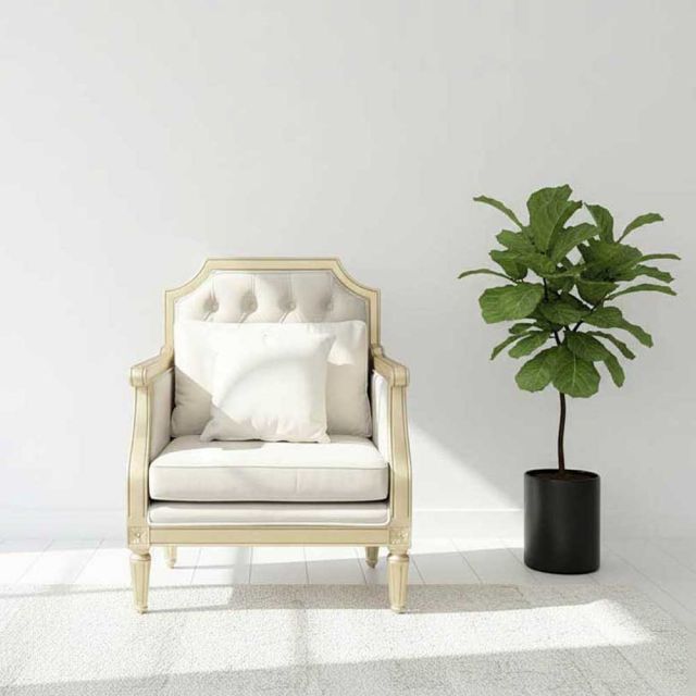 Ghế sofa đơn tân cổ điển gỗ tần bì GSD68113 Ghế sofa đơn tân cổ điển gỗ tần bì GSD68113