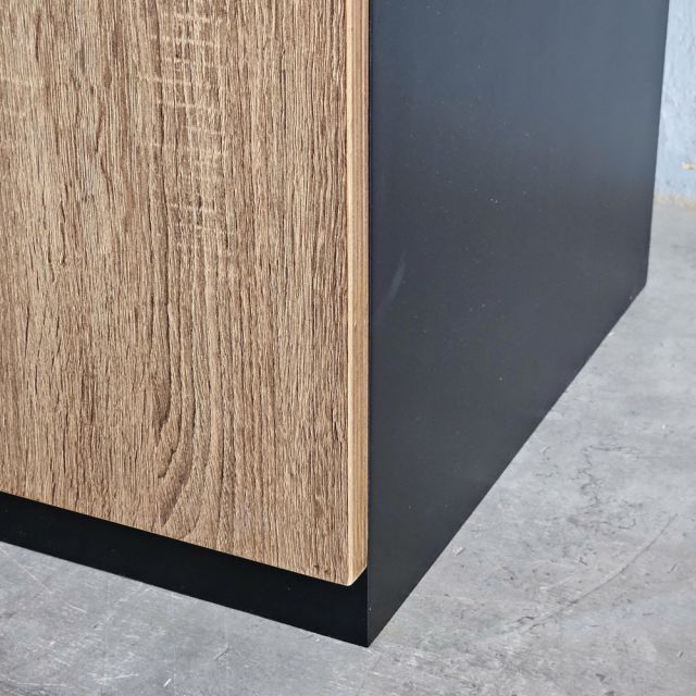 Tủ lưu trữ 120x40x21cm gỗ cao su cửa gỗ plywood KTB68236