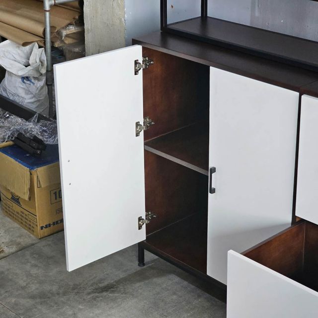 Tủ trang trí 165x40x165cm gỗ cao su KTB68234