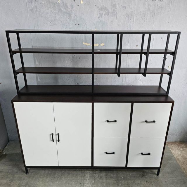 Tủ trang trí 165x40x165cm gỗ cao su KTB68234