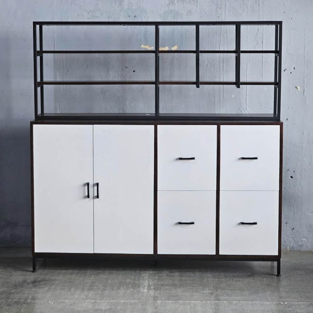 Tủ trang trí 165x40x165cm gỗ cao su KTB68234