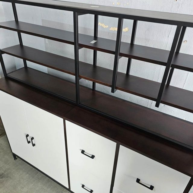 Tủ trang trí 165x40x165cm gỗ cao su KTB68234