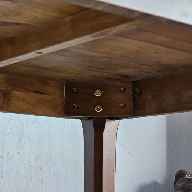 Bàn ăn Ashley 120x80cm gỗ cao su BA68288