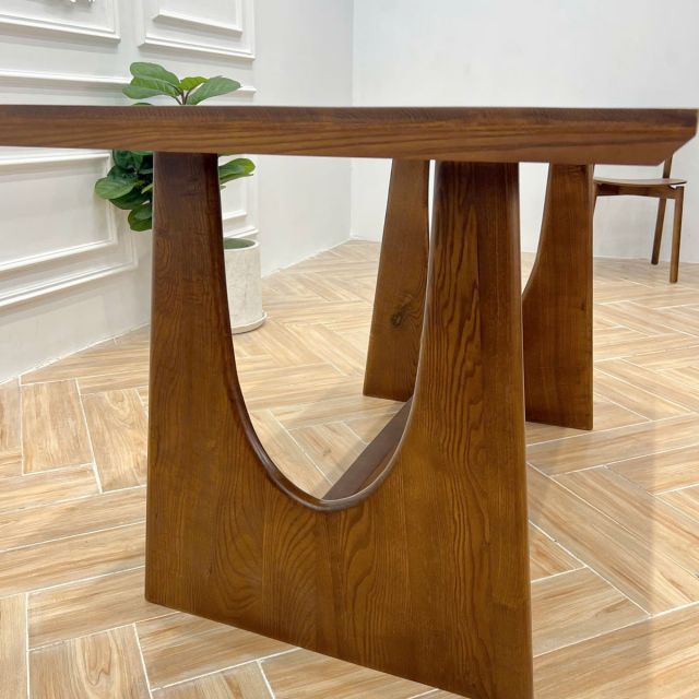 Bàn ăn Tesla chữ nhật gỗ Ash BA68291