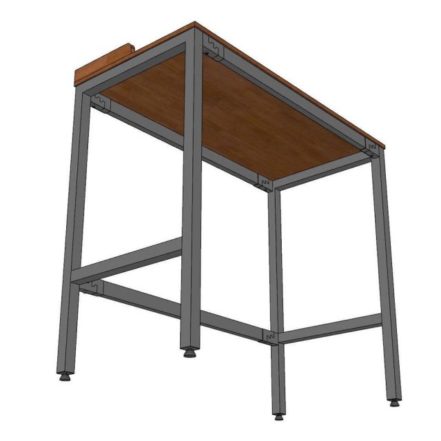 Bàn bar lắp ráp 120x60cm gỗ cao su BB044 Bàn bar lắp ráp 120x60cm gỗ cao su BB044