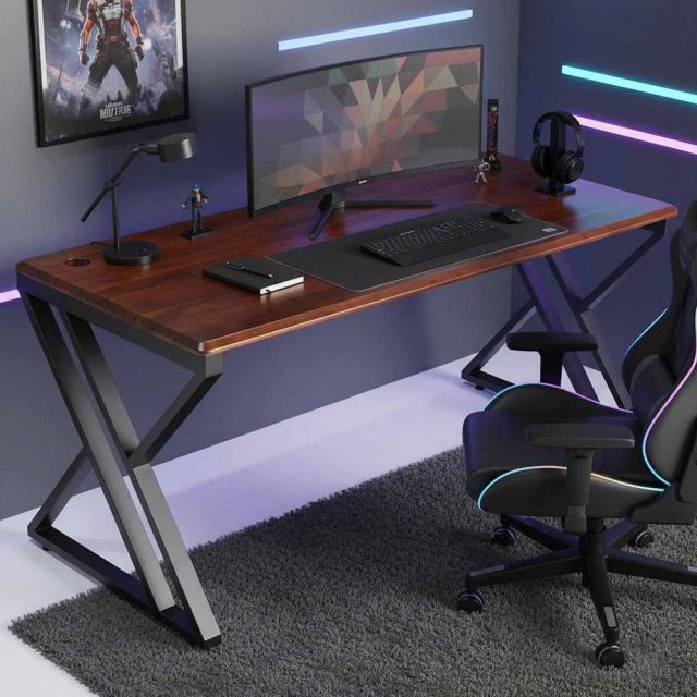 Bàn làm việc 160x70cm gỗ tràm chân chữ X GD68109 Bàn làm việc 160x70cm gỗ tràm chân chữ X GD68109