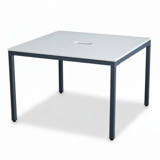 Bàn cụm 2 120x120cm hệ UConcept chân sắt lắp ráp HBUC013