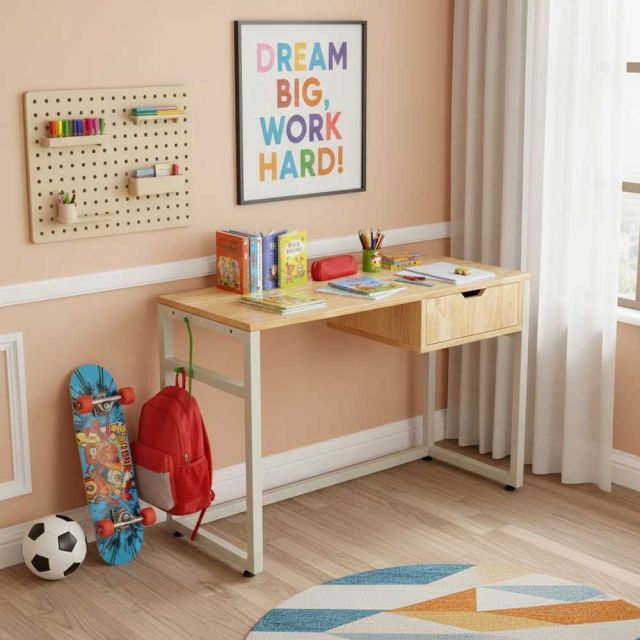 Bàn học trẻ em 100x60x66cm gỗ cao su PSD045