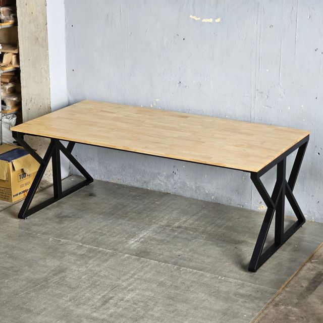 Bàn họp 200x100cm gỗ cao su KConcept HBKC056