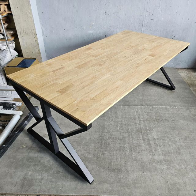 Bàn họp 200x100cm gỗ cao su KConcept HBKC056