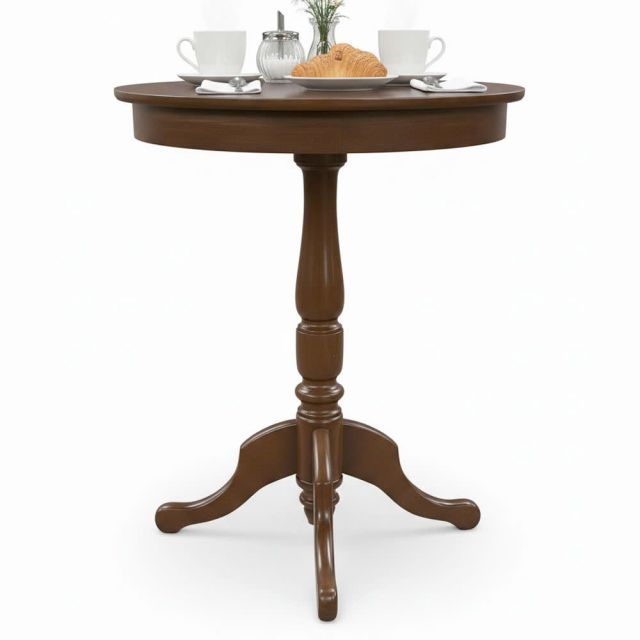 Bàn cafe tròn chân Rustic gỗ cao su CFD68282