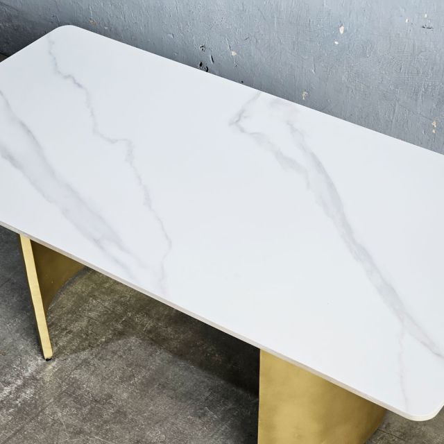 Bàn sofa chữ nhật 120x60x45cm mặt đá chân sắt TT68299