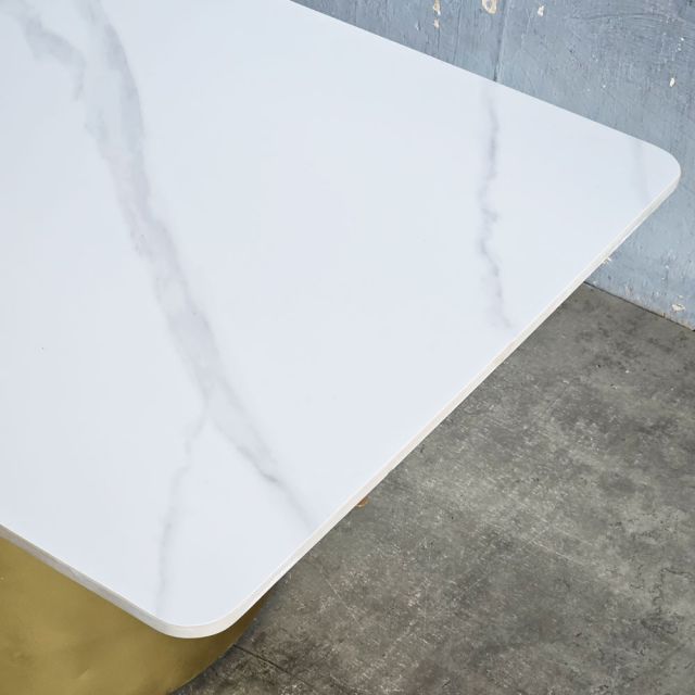 Bàn sofa chữ nhật 120x60x45cm mặt đá chân sắt TT68299