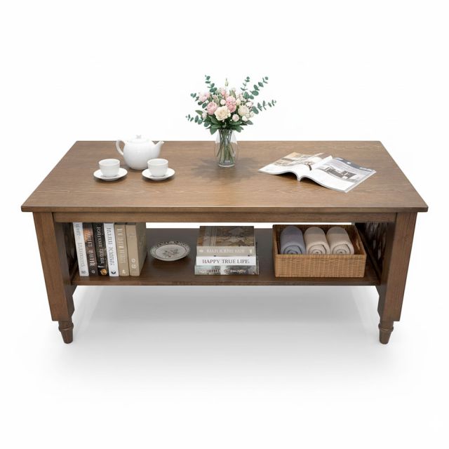 Bàn sofa chữ nhật 120x60cm gỗ tần bì TT68351