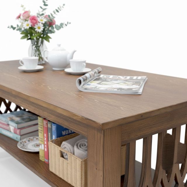 Bàn sofa chữ nhật 120x60cm gỗ tần bì TT68351