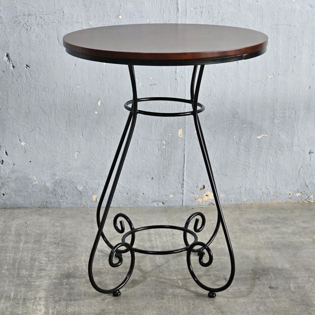 Bàn cafe tròn 60x60x75cm gỗ cao su CFD68285