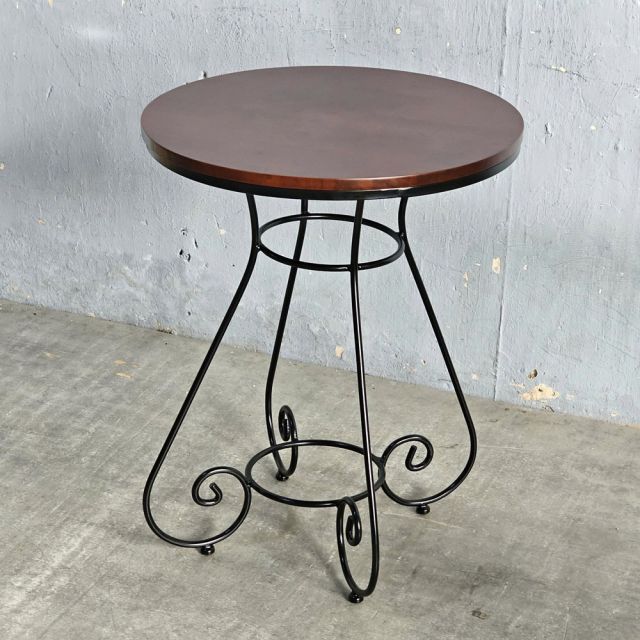 Bàn cafe tròn 60x60x75cm gỗ cao su CFD68285