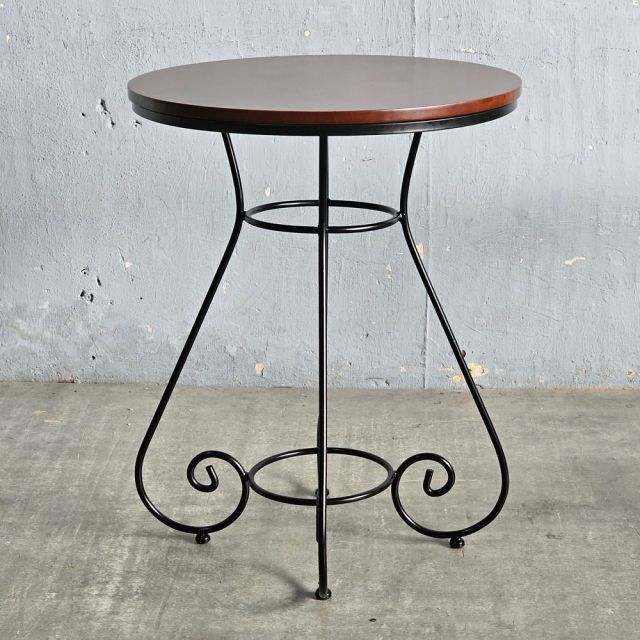 Bàn cafe tròn 60x60x75cm gỗ cao su CFD68285