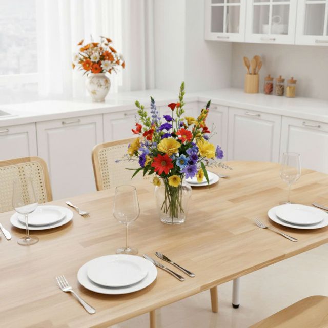 Combo bộ bàn ghế ăn cho 4 người BBA224