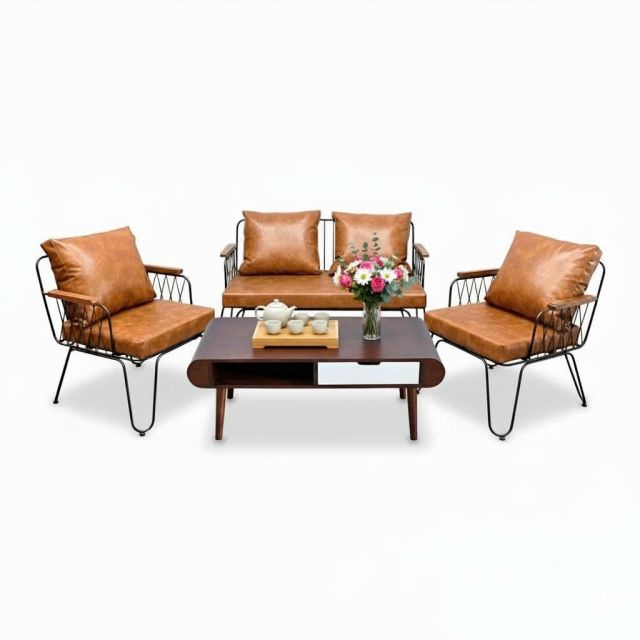 Combo bàn sofa bo cong và ghế sofa Fi12 CBSF68072 Combo bàn sofa bo cong và ghế sofa Fi12 CBSF68072