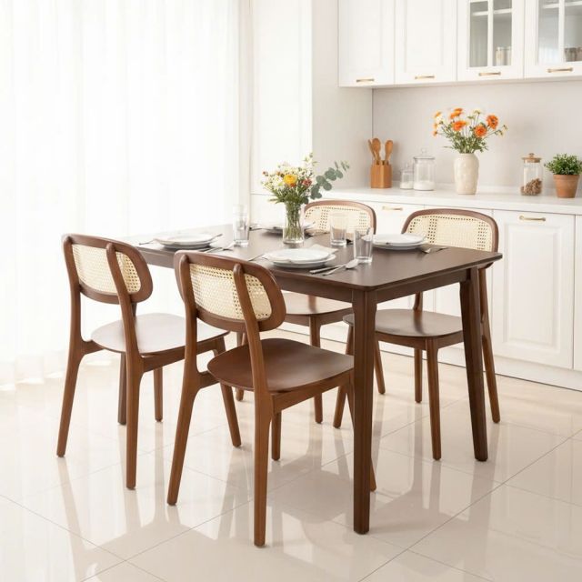 Combo bàn ăn Ashley cho 4 người BBA222 Combo bàn ăn Ashley cho 4 người BBA222