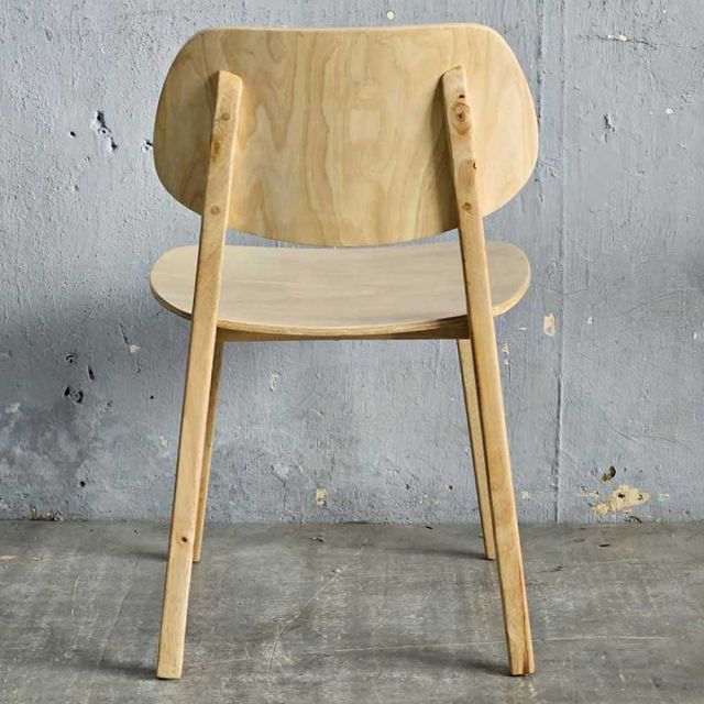 Ghế PLC mặt plywood gỗ cao su GA68041