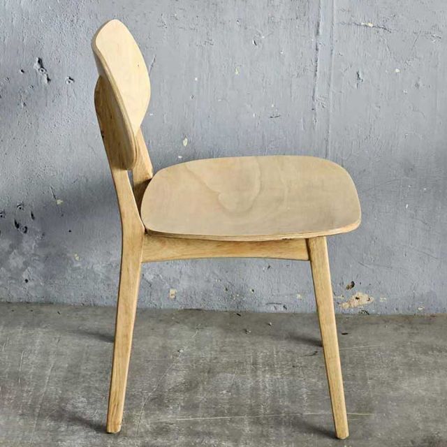 Ghế PLC mặt plywood gỗ cao su GA68041