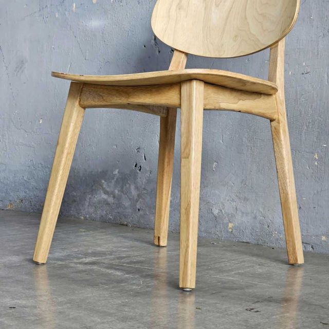 Ghế PLC mặt plywood gỗ cao su GA68041